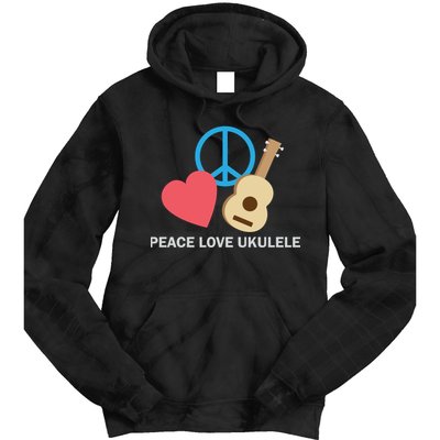 Peace Love Ukulele Tie Dye Hoodie
