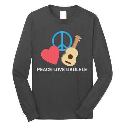 Peace Love Ukulele Long Sleeve Shirt