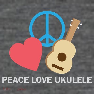 Peace Love Ukulele T-Shirt
