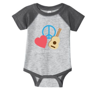 Peace Love Ukulele Infant Baby Jersey Bodysuit