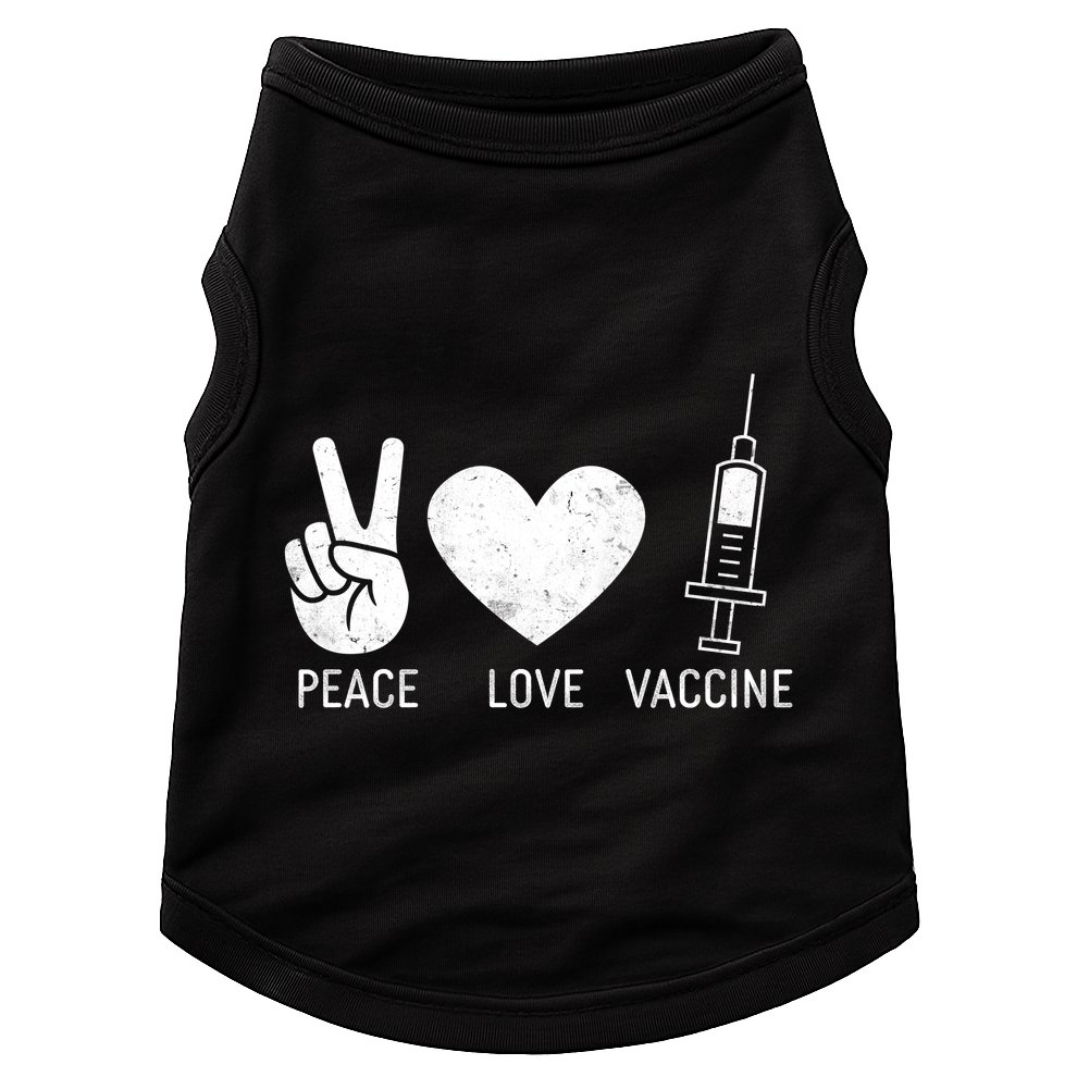 Peace Love Vaccine Shot Doggie Tank
