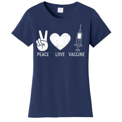 Peace Love Vaccine Shot Women's T-Shirt