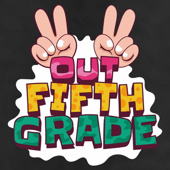 Peace Out Fifth Grade 7 Panel Mesh Trucker Snapback Hat
