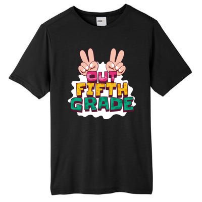 Peace Out Fifth Grade Tall Fusion ChromaSoft Performance T-Shirt