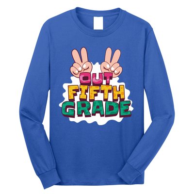 Peace Out Fifth Grade Long Sleeve Shirt