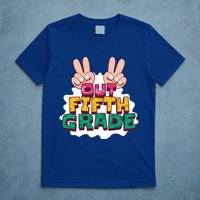 Peace Out Fifth Grade T-Shirt