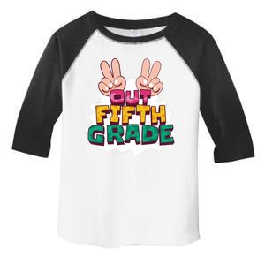 Peace Out Fifth Grade Toddler Fine Jersey T-Shirt