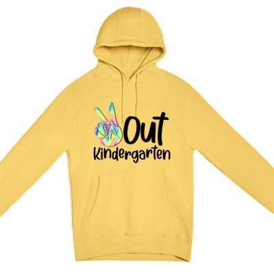 Peace Out Kindergarten Premium Pullover Hoodie