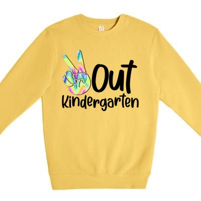 Peace Out Kindergarten Premium Crewneck Sweatshirt