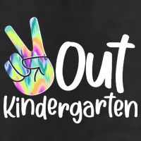 Peace Out Kindergarten 7 Panel Mesh Trucker Snapback Hat