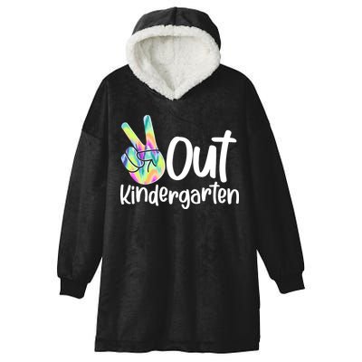 Peace Out Kindergarten Hooded Wearable Blanket