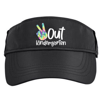 Peace Out Kindergarten Adult Drive Performance Visor