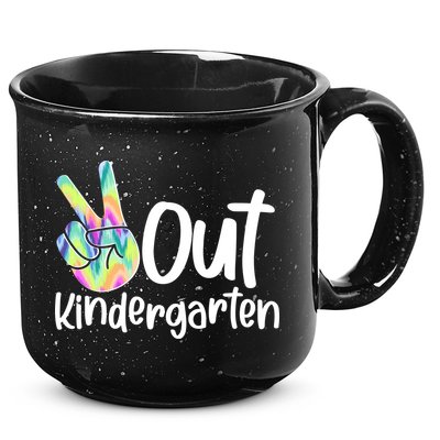 Peace Out Kindergarten 15oz Campfire Ceramic Mug