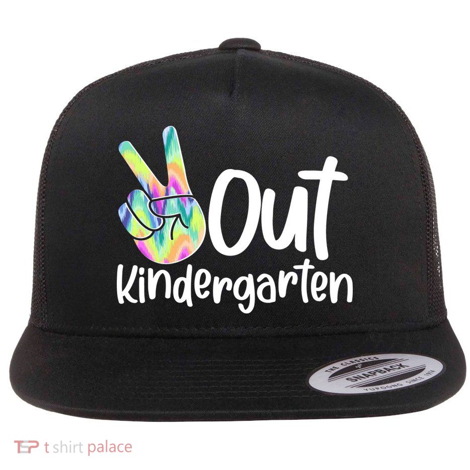 Peace Out Kindergarten Flatbill Hat
