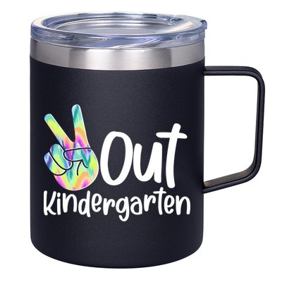 Peace Out Kindergarten 12oz Stainless Steel Coffee Mug