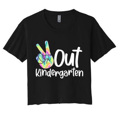 Peace Out Kindergarten Crop Top