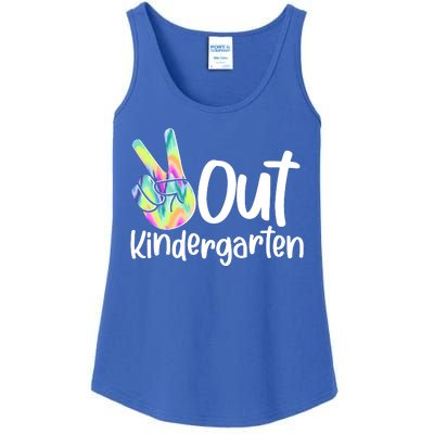 Peace Out Kindergarten Ladies Essential Tank