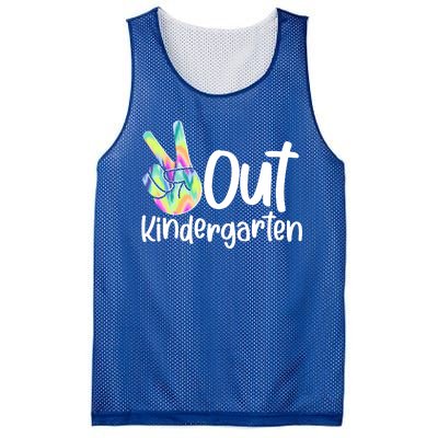 Peace Out Kindergarten Mesh Reversible Basketball Jersey Tank