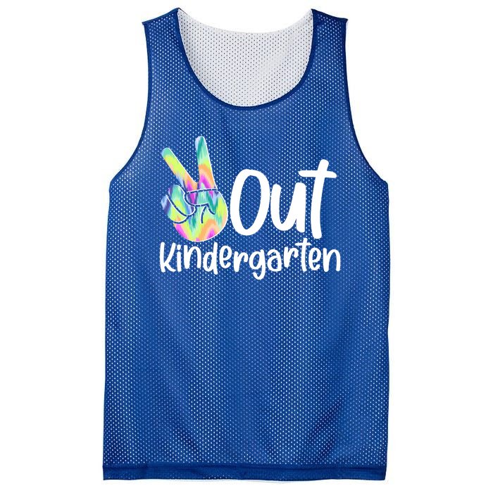 Peace Out Kindergarten Mesh Reversible Basketball Jersey Tank