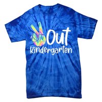 Peace Out Kindergarten Tie-Dye T-Shirt