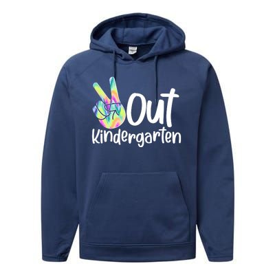 Peace Out Kindergarten Performance Fleece Hoodie