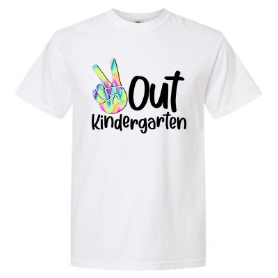 Peace Out Kindergarten Garment-Dyed Heavyweight T-Shirt