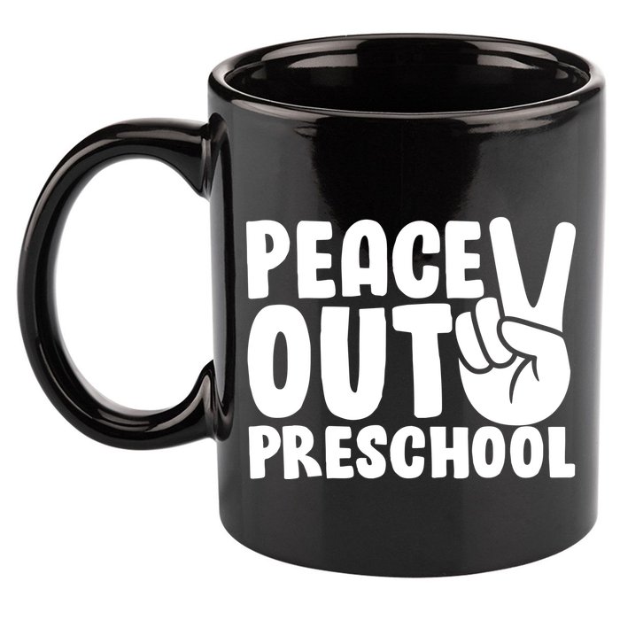 Peace Out Preschool 11oz C Handle Ceramic Mug