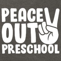 Peace Out Preschool Cotton Canvas Backpack