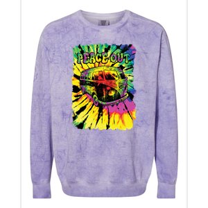 Peace Out Van Colorblast Crewneck Sweatshirt