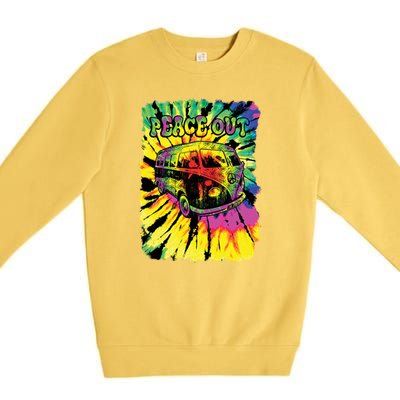 Peace Out Van Premium Crewneck Sweatshirt