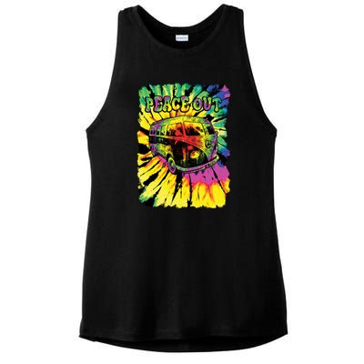 Peace Out Van Ladies PosiCharge Tri-Blend Wicking Tank