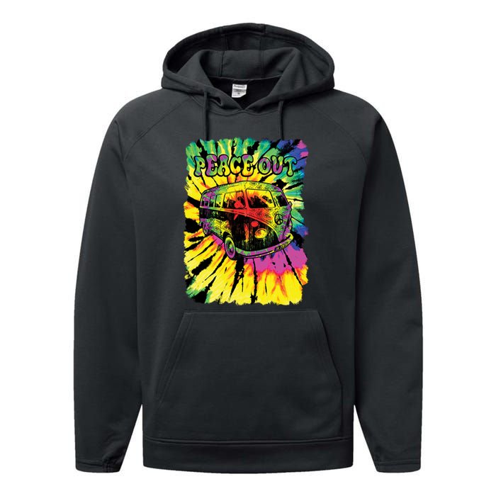 Peace Out Van Performance Fleece Hoodie