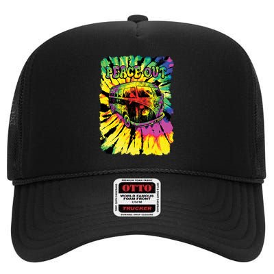 Peace Out Van High Crown Mesh Back Trucker Hat