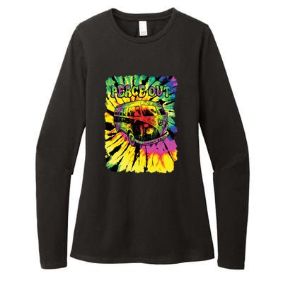 Peace Out Van Womens CVC Long Sleeve Shirt