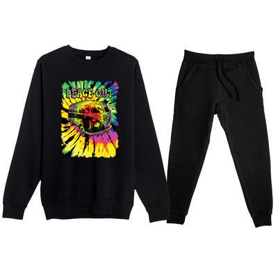 Peace Out Van Premium Crewneck Sweatsuit Set