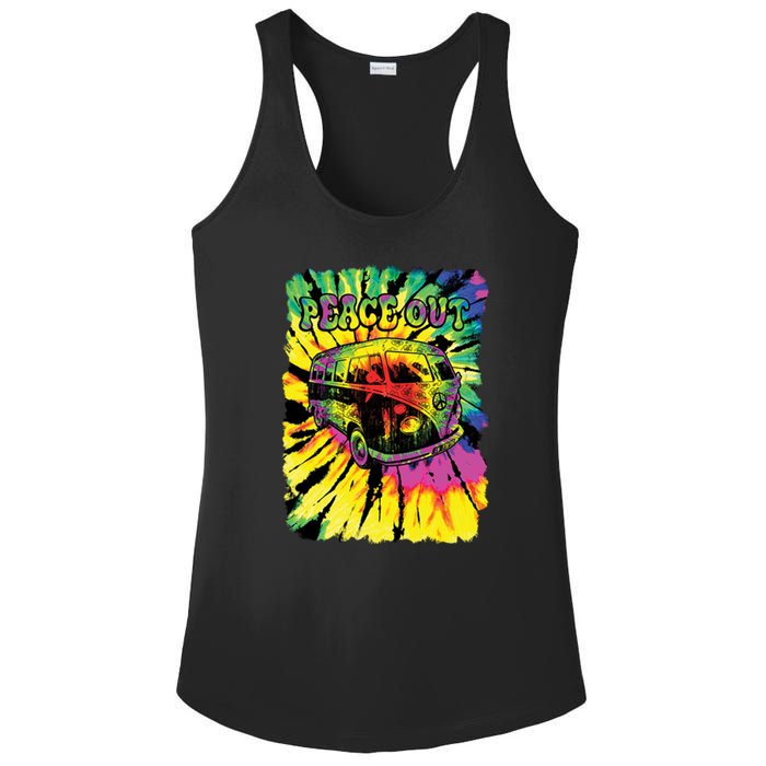 Peace Out Van Ladies PosiCharge Competitor Racerback Tank