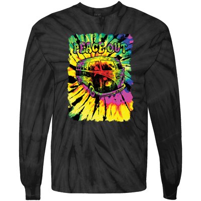 Peace Out Van Tie-Dye Long Sleeve Shirt