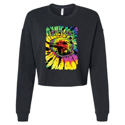 Peace Out Van Cropped Pullover Crew