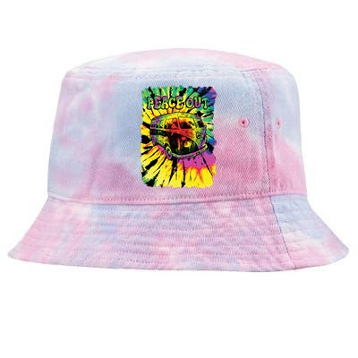 Peace Out Van Tie-Dyed Bucket Hat