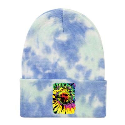 Peace Out Van Tie Dye 12in Knit Beanie