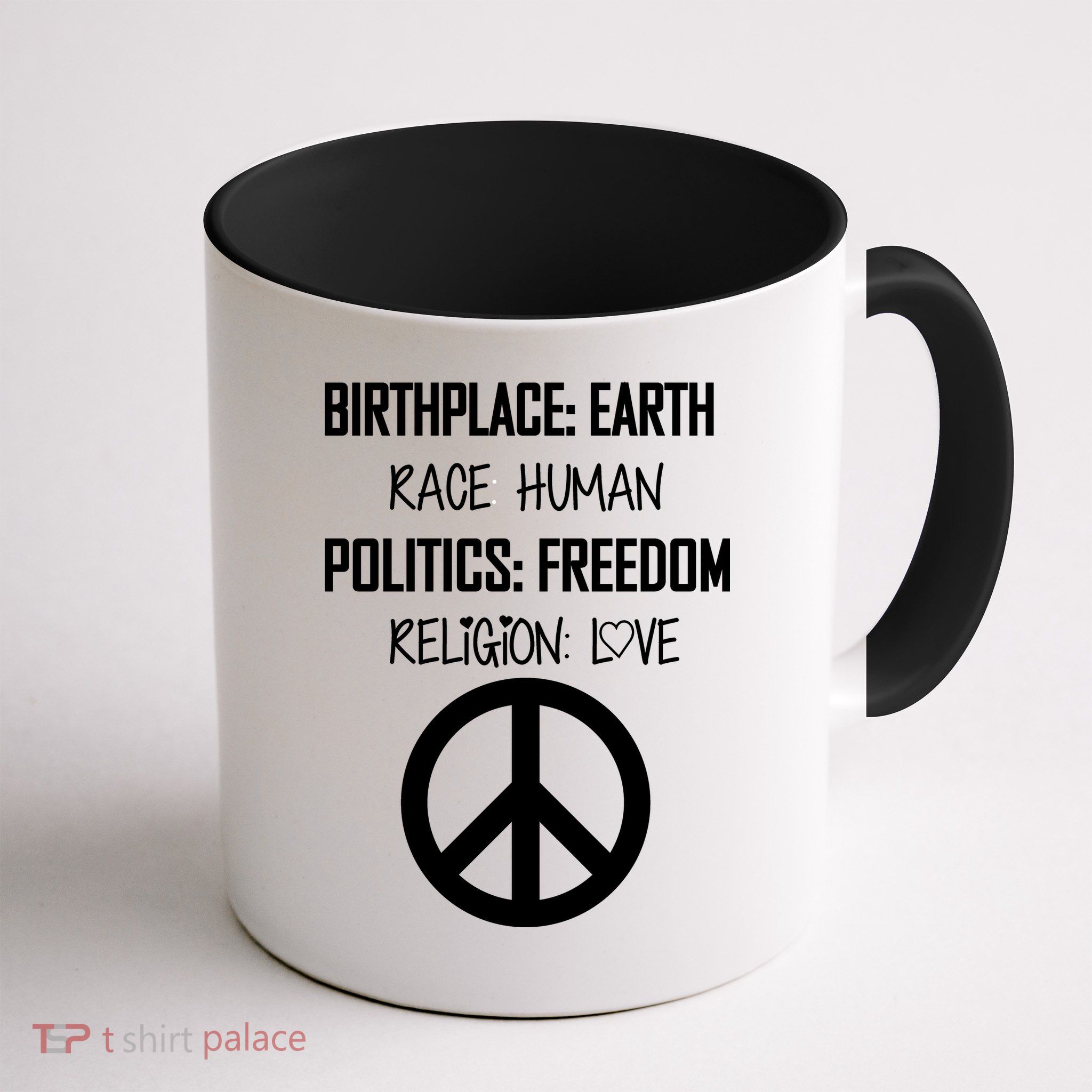 Peace Race Religion Politics Coffee Mug