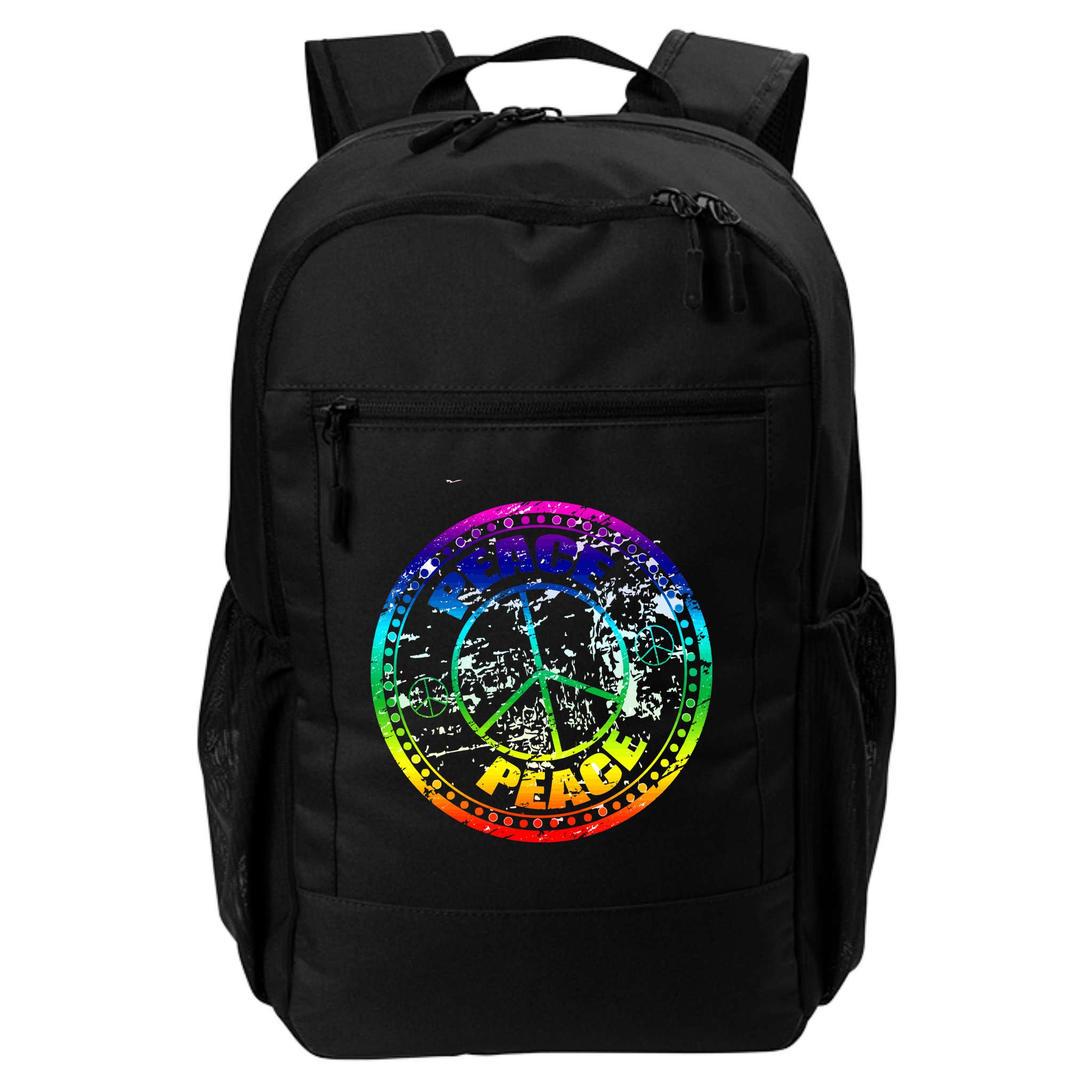 Peace Retro Tie Dyed Logo Backpack