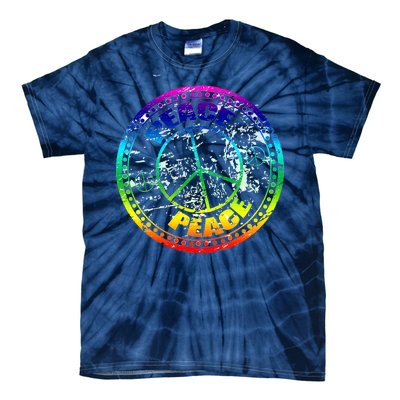 Peace Retro Tie Dyed Logo Tie-Dye T-Shirt