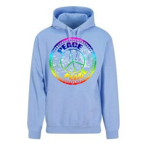 Peace Retro Tie Dyed Logo Unisex Surf Hoodie