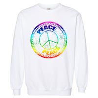 Peace Retro Tie Dyed Logo Garment-Dyed Sweatshirt