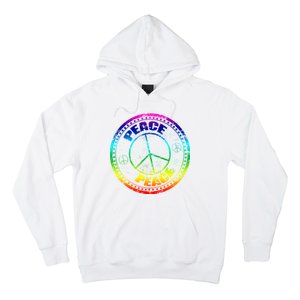 Peace Retro Tie Dyed Logo Hoodie