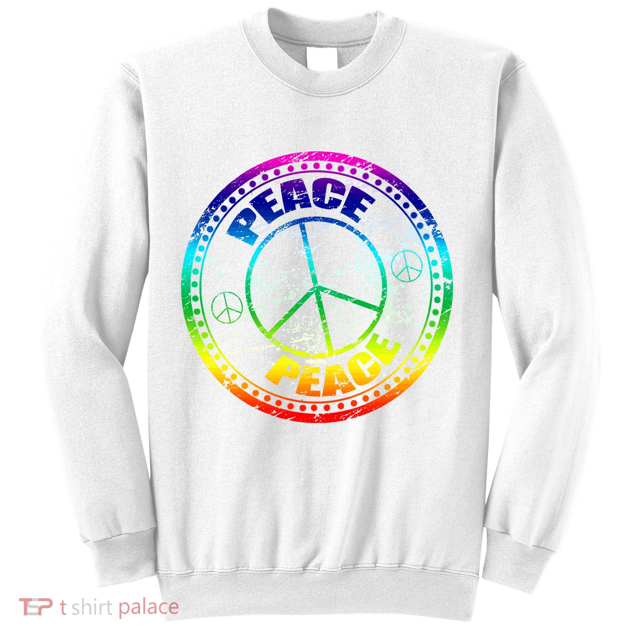 Peace Retro Tie Dyed Logo Sweatshirt