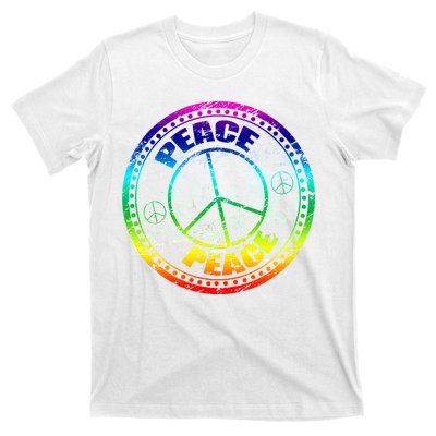 Peace Retro Tie Dyed Logo T-Shirt