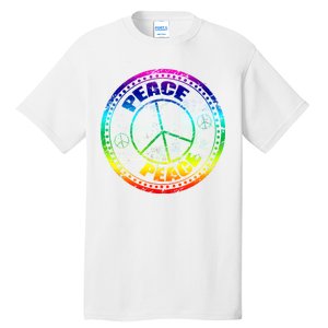 Peace Retro Tie Dyed Logo Tall T-Shirt