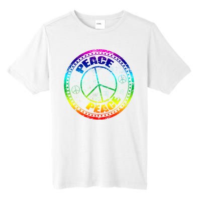 Peace Retro Tie Dyed Logo Tall Fusion ChromaSoft Performance T-Shirt